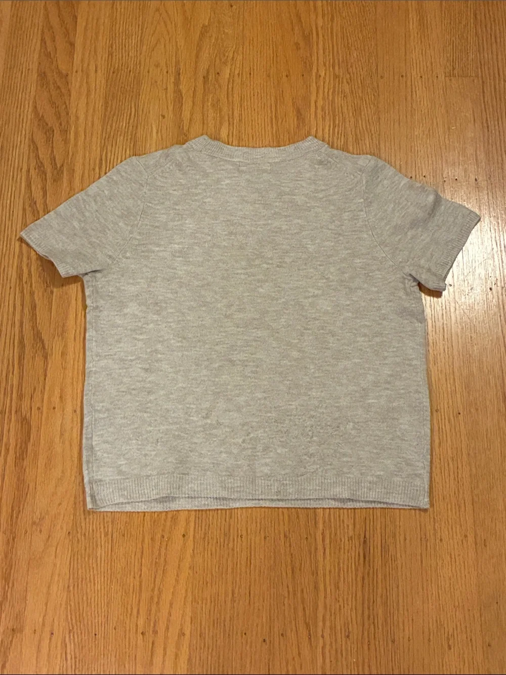 Universal Thread Light Gray Short Sleeve Womens Sweater Tee